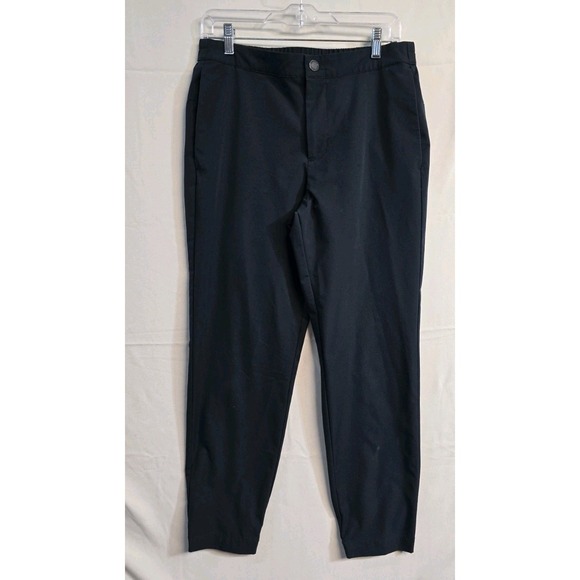 Banana Republic Other - Banana Republic Tech Hybrid Pants Mens 32 Black Elastic Waist Ankle 32x27